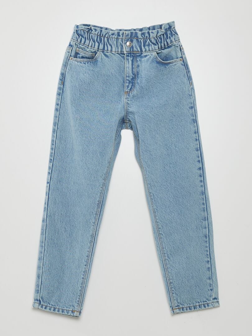 Paperbag jeans - blauw