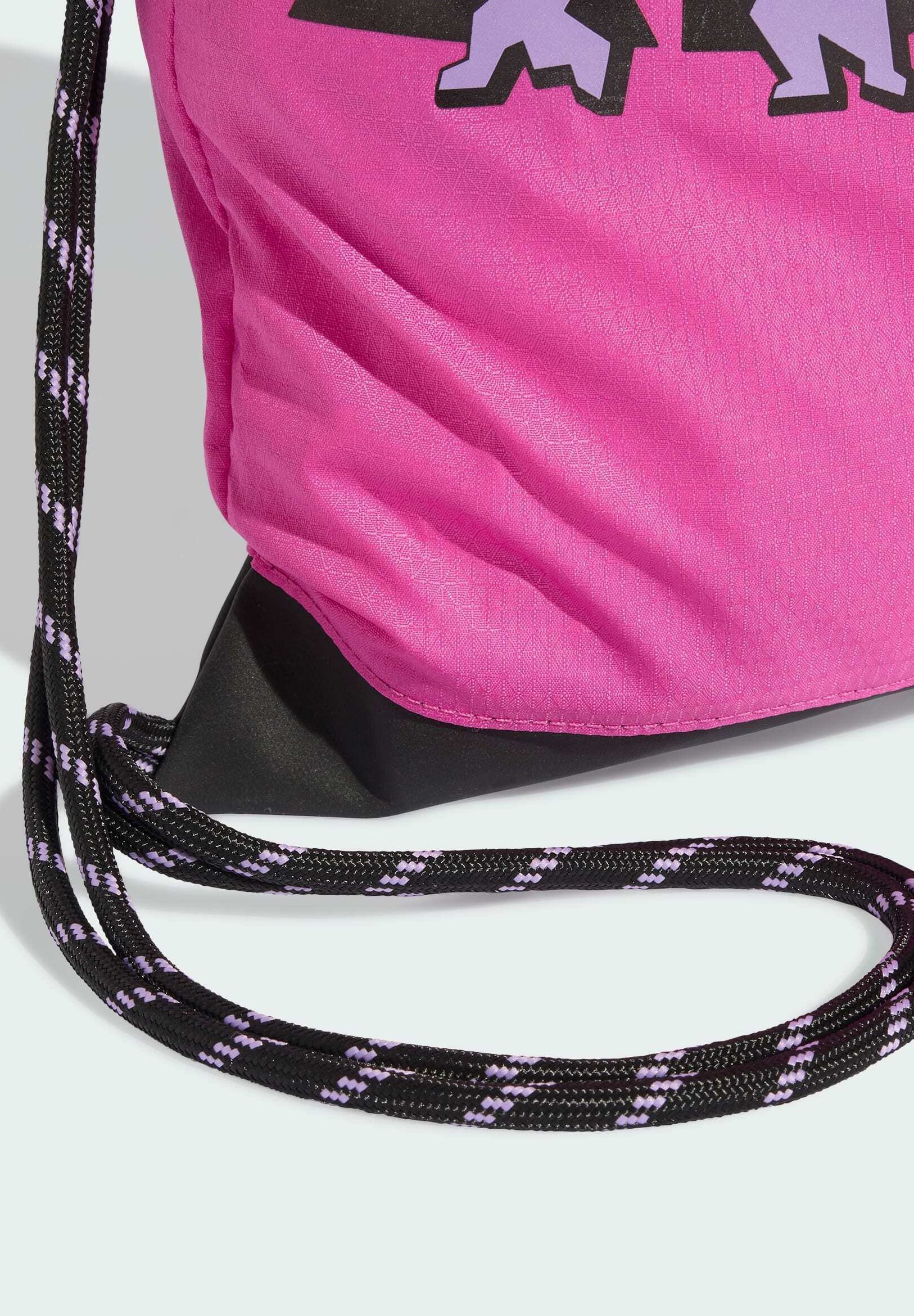 adidas Sportswear sporttas met trekkoord - helder fuchsia/zwart