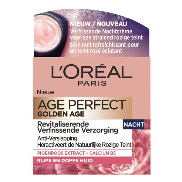 L'Oréal Paris Age Perfect Golden Age nočna krema proti staranju<br>50 ml - za normalno in zrelo kožo