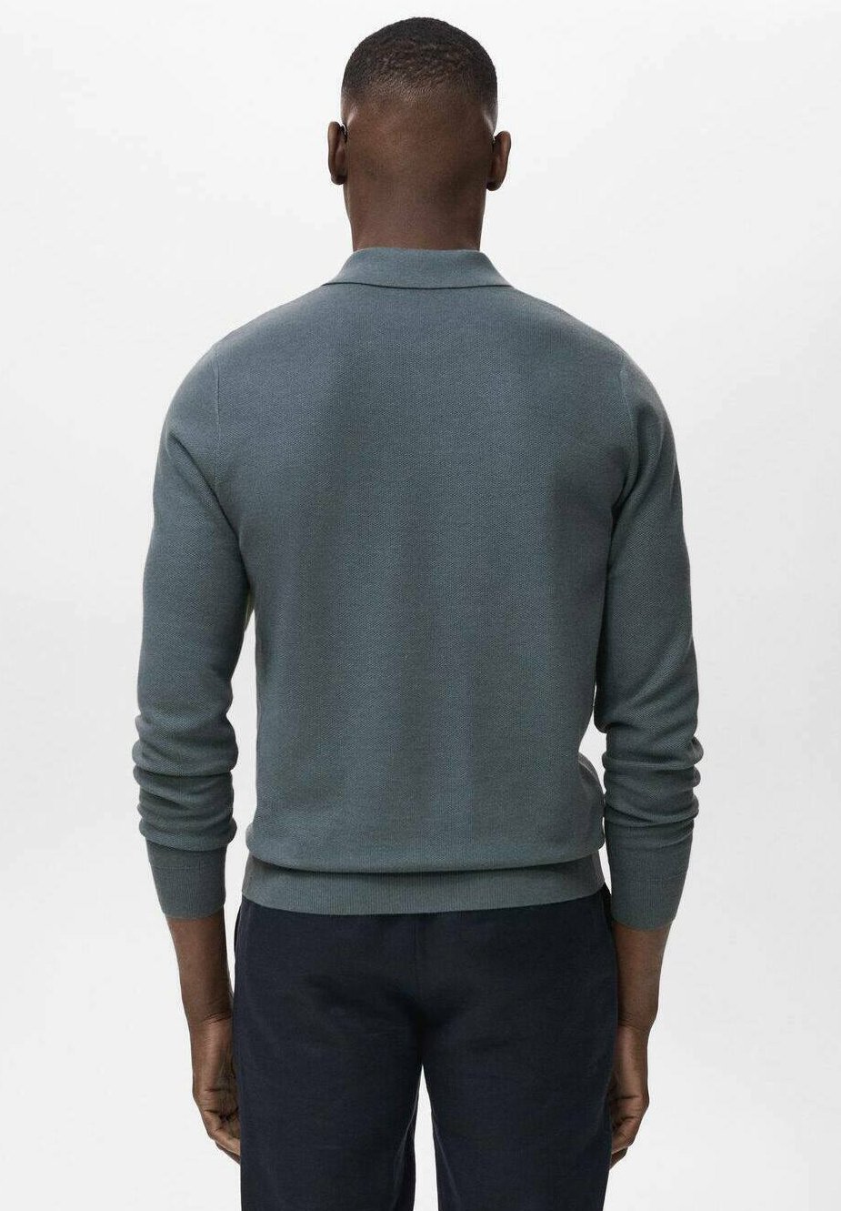 Mango Langarmshirt – blau