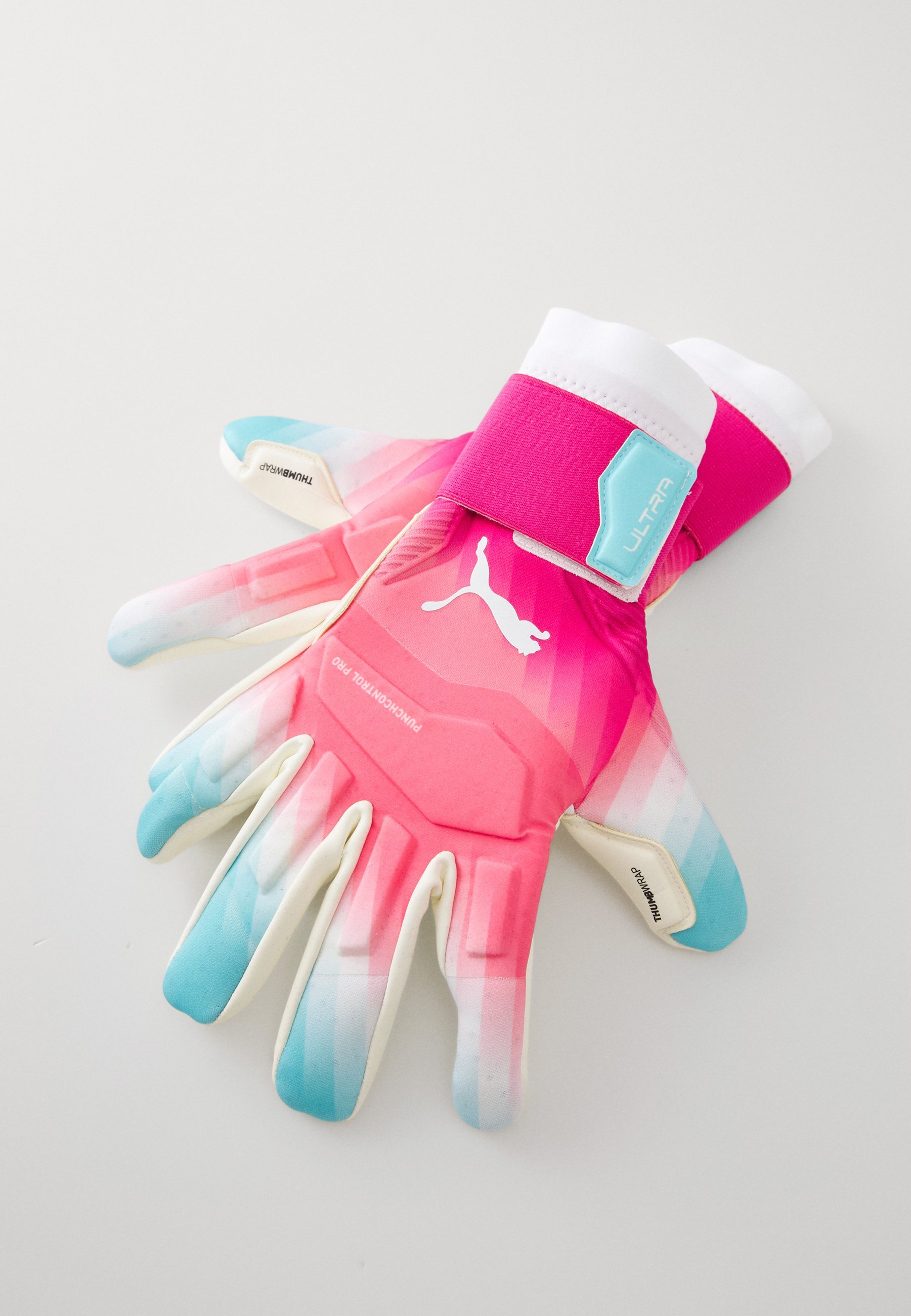 Puma ULTRA ULTIMATE RE-CHARGE HYBRID UNISEX - Keepershandschoenen - zonsondergangroze/heldenblauw/wit