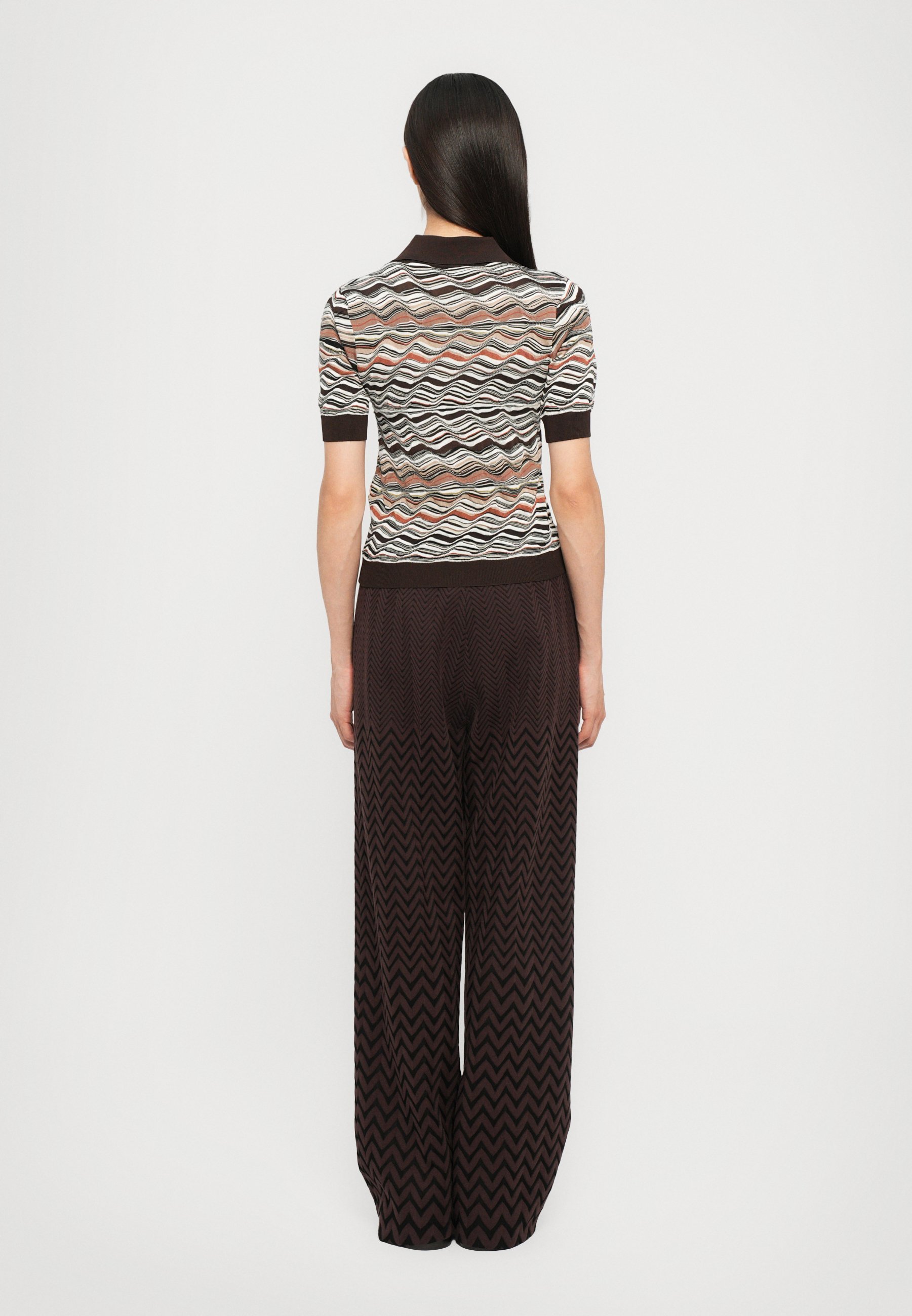 Polo Missoni a maniche corte - beige/marrone
