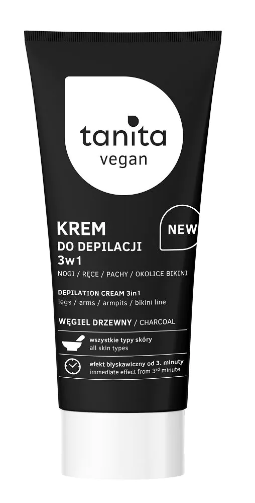 Tanita Vege Krem do depilacji ciała z aktywnym węglem drzewnym