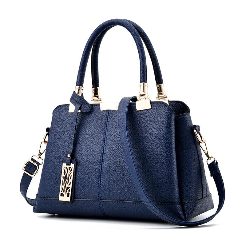 Sac à bandoulière femme tendance 2020, couleur unie, bandoulière ajustable, poignée supérieure en cuir PU.