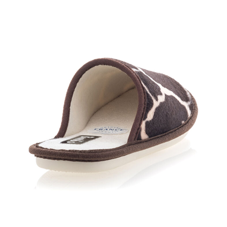 Pantuflas marrones para mujer