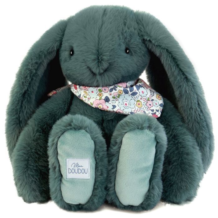 Doudou et Compagnie - Fleurette Green Rabbit Plüschtier 35 cm