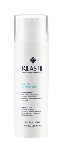 RILASTIL Rilastil Aqua Sensitive Matt Fluid 40 ml Hydraterende emulsie