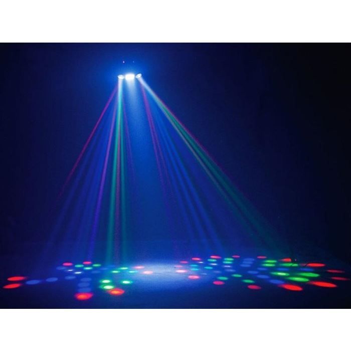 Jeu de lumières - BeamZ - Uranus - Double Moonflower - Stroboscope - LED RGB 30W