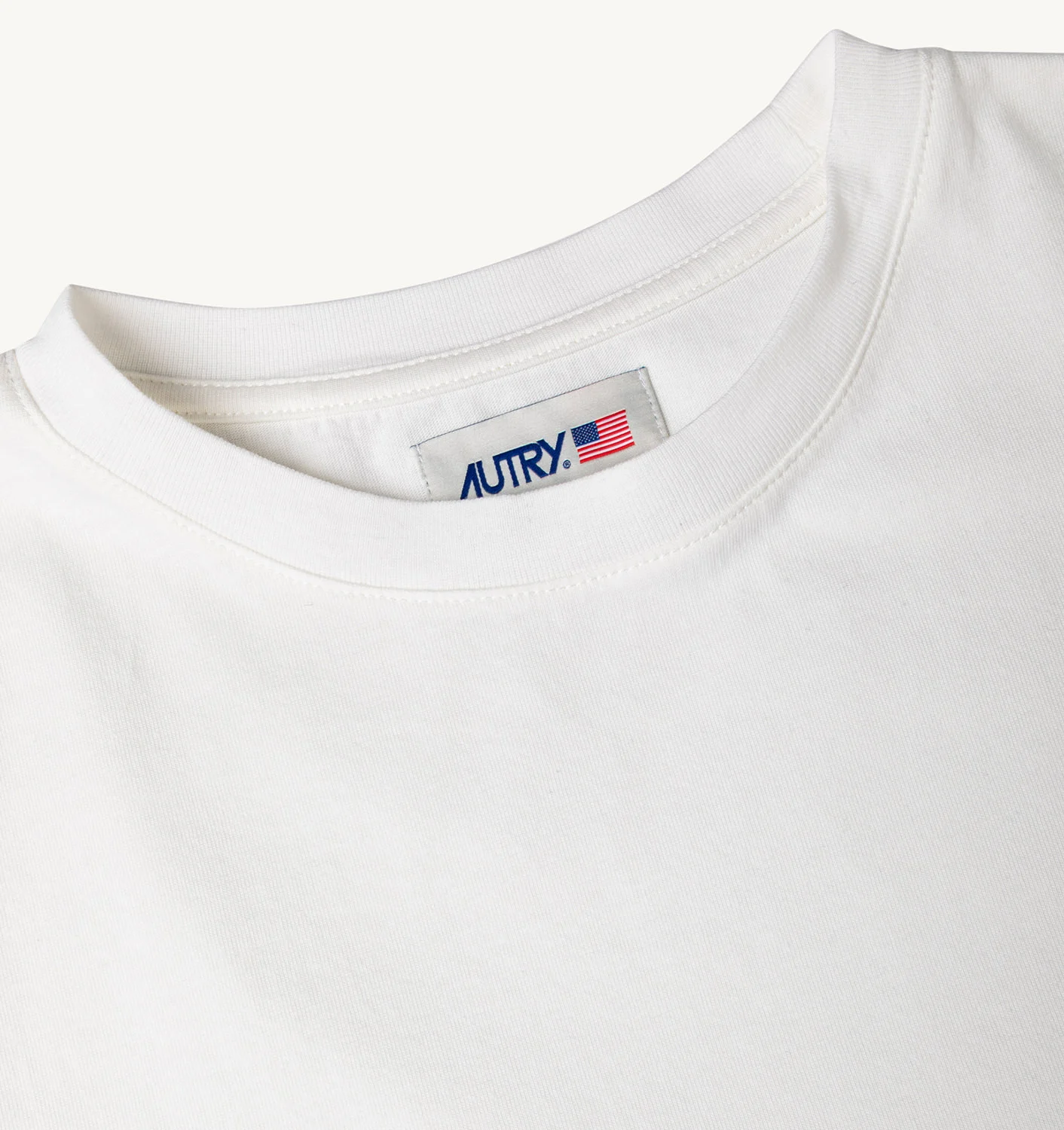 TRICOU ALB DIN JERSEY DE BUMBAC