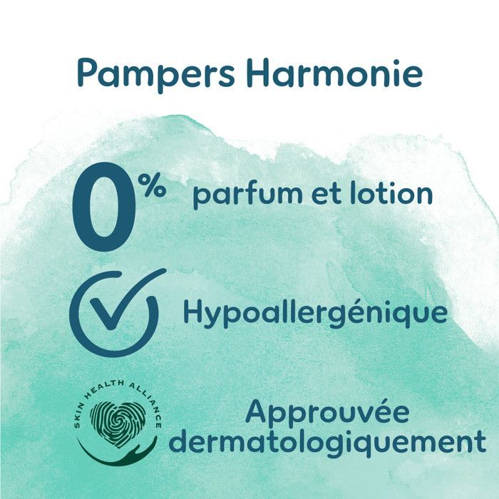 Pampers Harmonie Taille 2, 204 Couches
