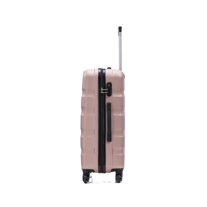 CELIMS FRANCE - Set de Valise 5 Pièces Aerowave | Ensemble de Valises | Cadenas | Legère et Rigide | Rose Gold