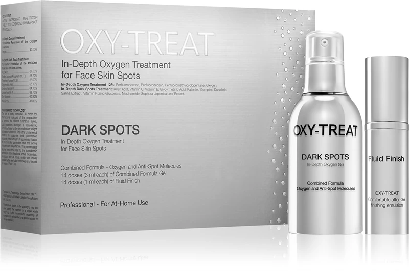 oxy-treat Kit para Manchas Escuras: cuidado intensivo contra a descoloração da pele.