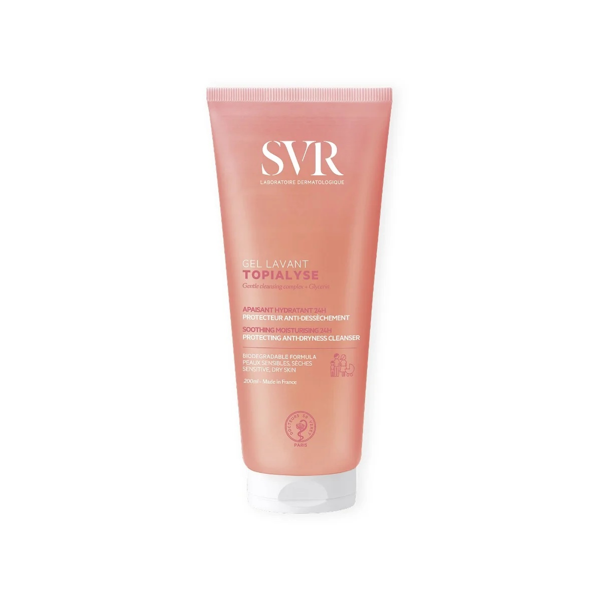 SVR SVR Topialyse Gel Lavant Neue Formel 200 ml Beruhigendes Reinigungsgel