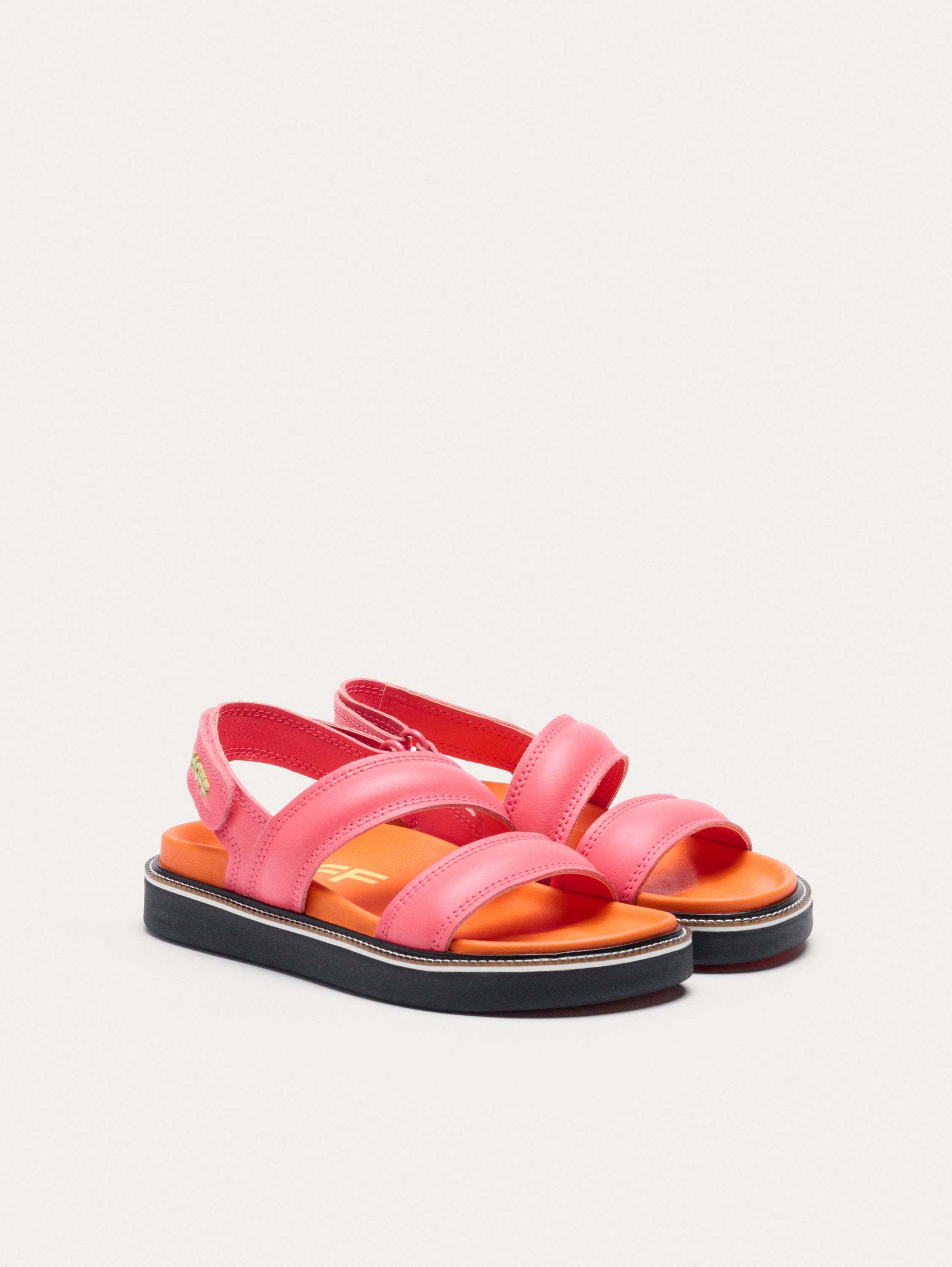 SANDALIA PIEL ROAD ROSA