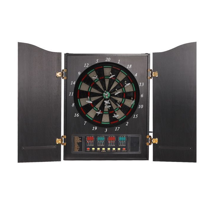 Elektronisch dartbord, 12 darts, professioneel dartbord, dartbord met 4 led-displays