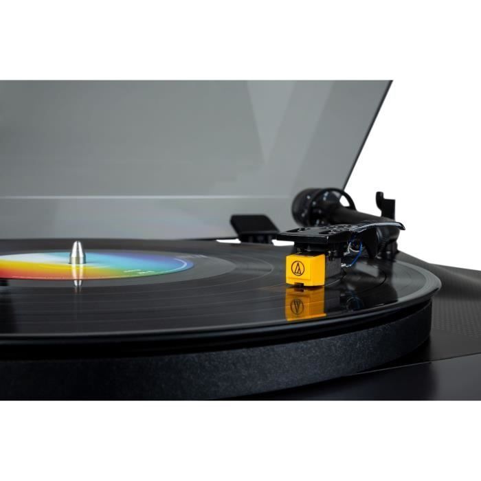 THOMSON TT700 - Giradischi Premium 33 e 45 giri - Testina Audio Technica AT91 - Antiskating - Nero
