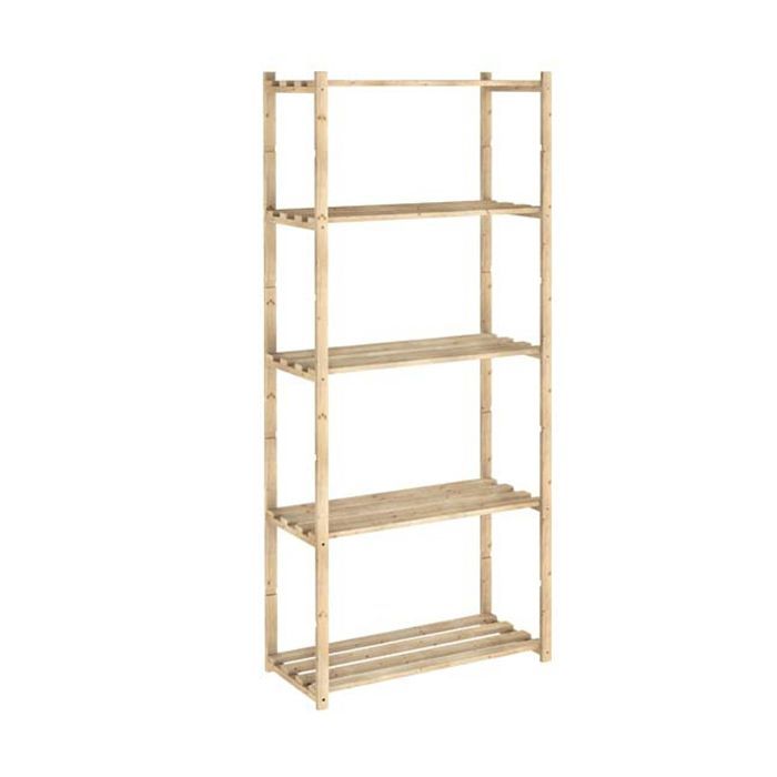 Astigarraga Etagère 5 tablettes à lattes 171x65x30cm - nc-5-30