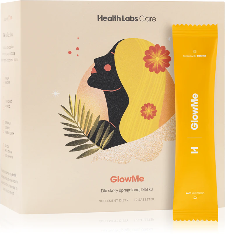 Vrecká s výživovým doplnkom Health Labs Care GlowMe pre žiarivú pleť