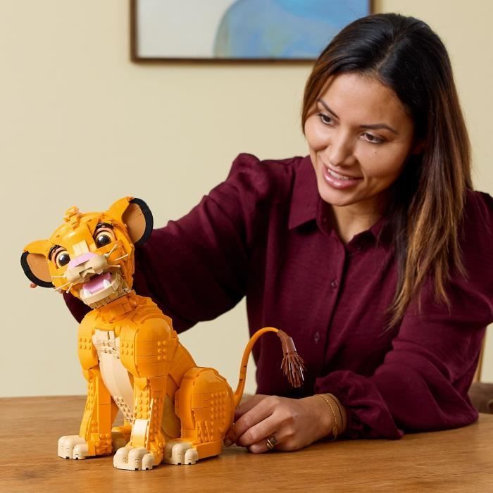 LEGO® Disney Classic 43247 Simba, the Young Lion King, Collectible Animal Figure