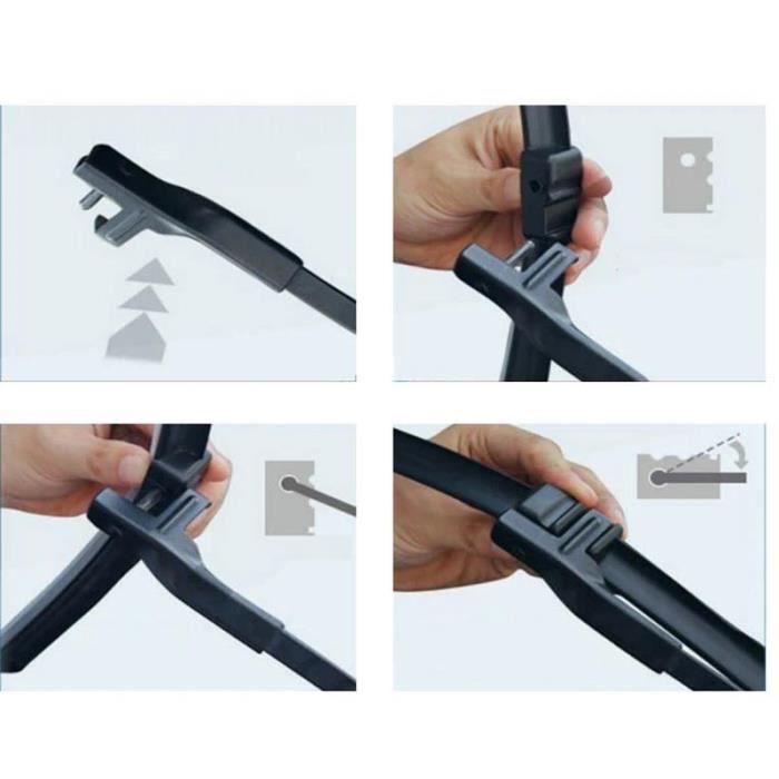 Juego de 2 limpiaparabrisas delanteros para Renault Modus - Grand Modus 2004 2005 2006 2007 2008 2009 2010 2011 2012 2013