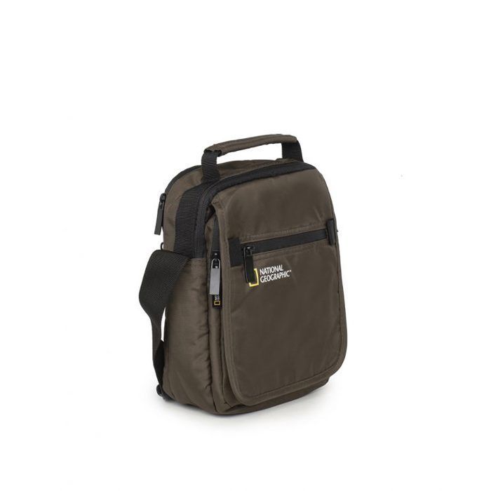 Bolso de hombro National Geographic Transform color caqui