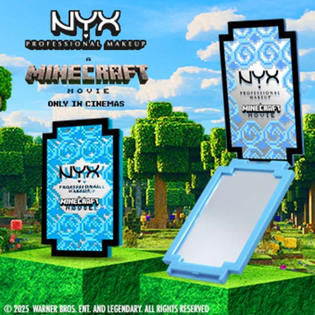 NYX Professional Makeup Vanity Mirror Minecraft Collection A Minecraft Movie Pixel Mirror aksesuaras - 1 vnt.