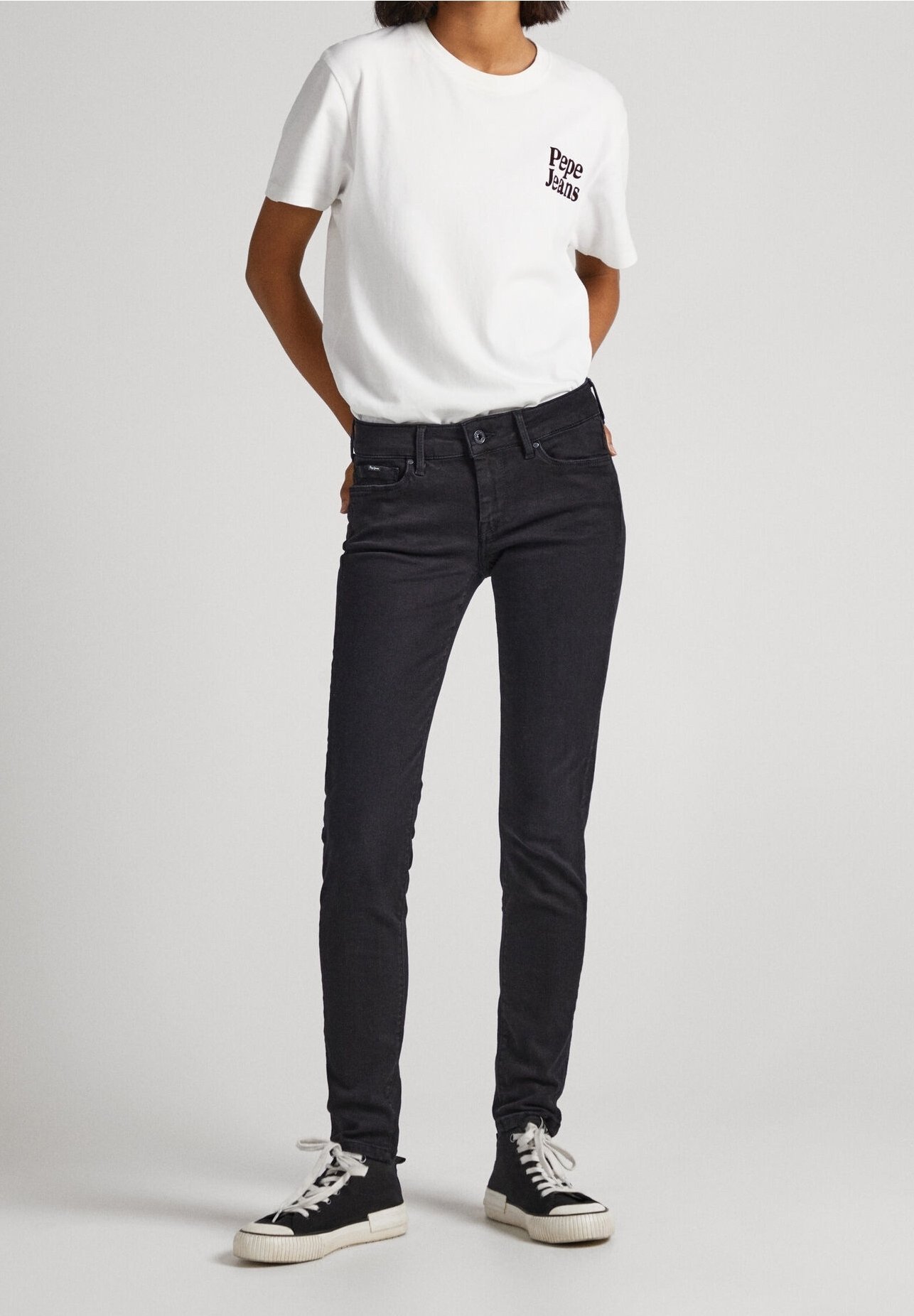 Jean Pepe Jeans coupe skinny - denim noir