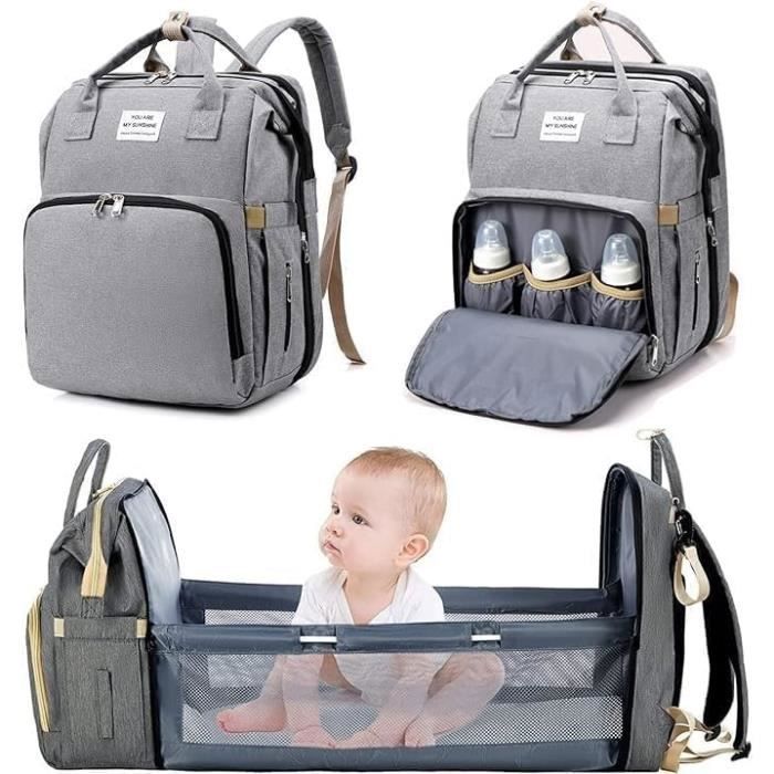 Mochila cambiador con cuna plegable y parasol - AUDBURN
