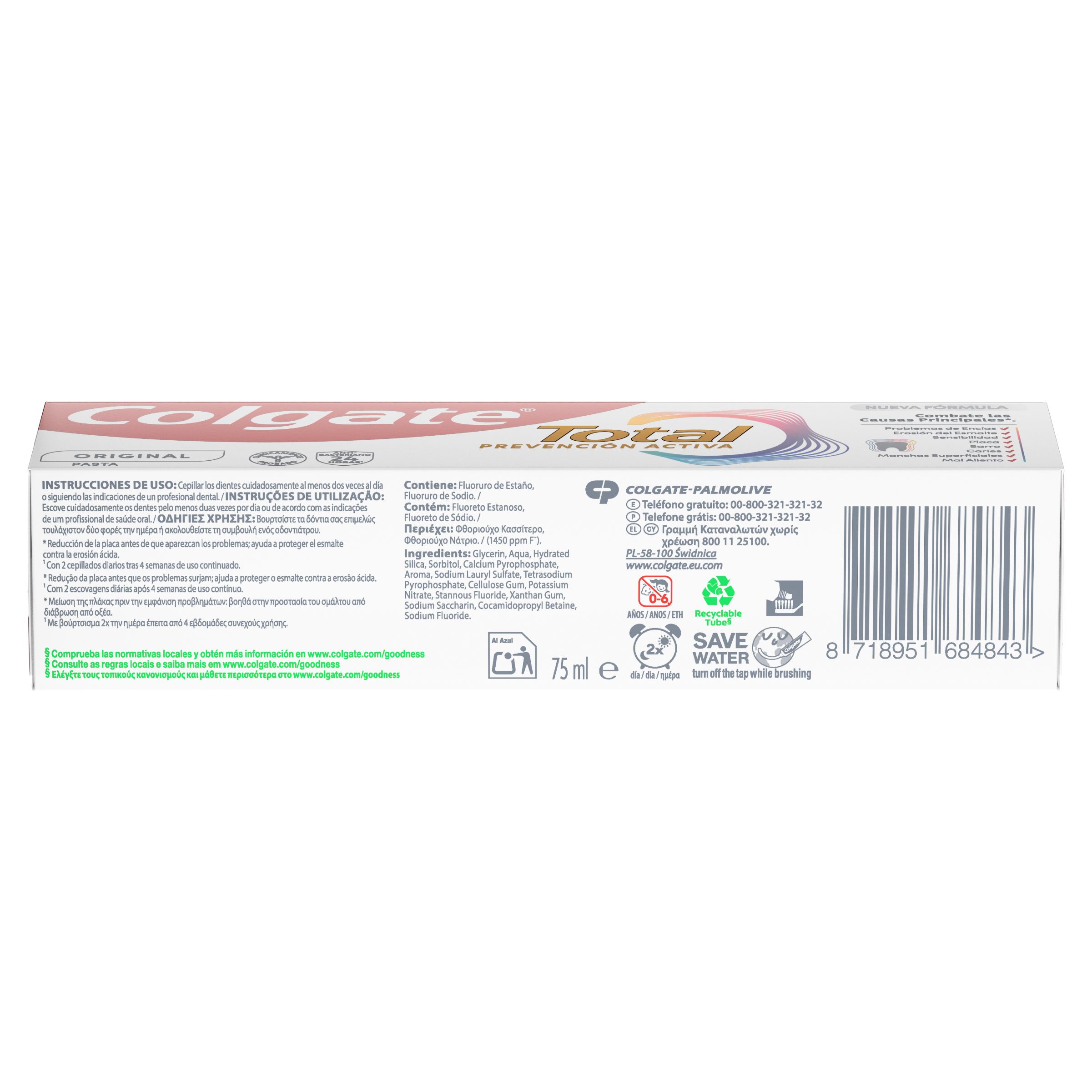 Originálna zubná pasta Total Complete Protection Zubné pasty a zubné pasty