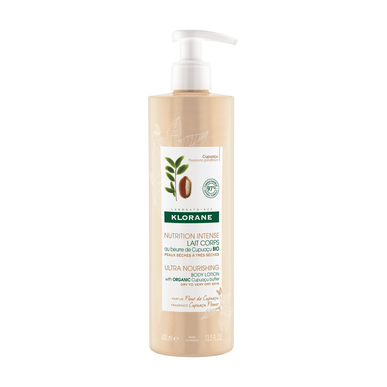 Klorane Cupuaçu Ultra-Nourishing Body Lotion, Bodylotion, Hydrerer tørr hud, Cupuaçu Organic, 400 ml