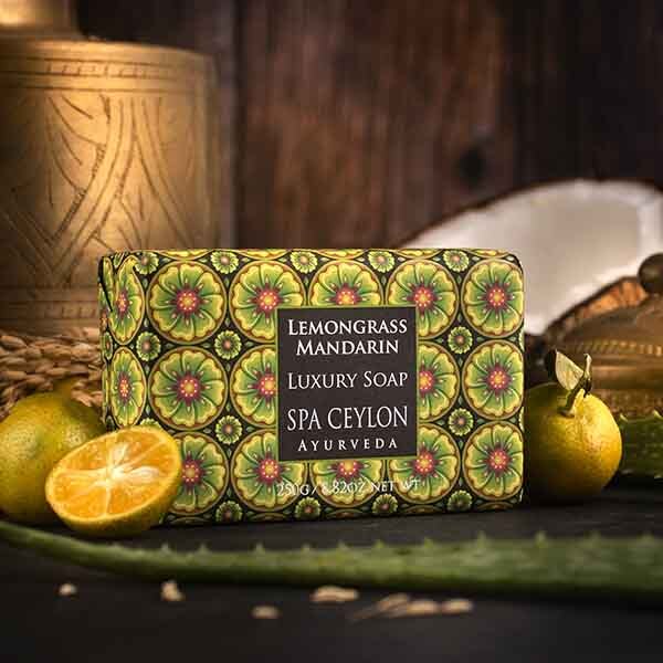 SPA CEYLON Luxusseife mit Zitronengras und Mandarine – 250 g