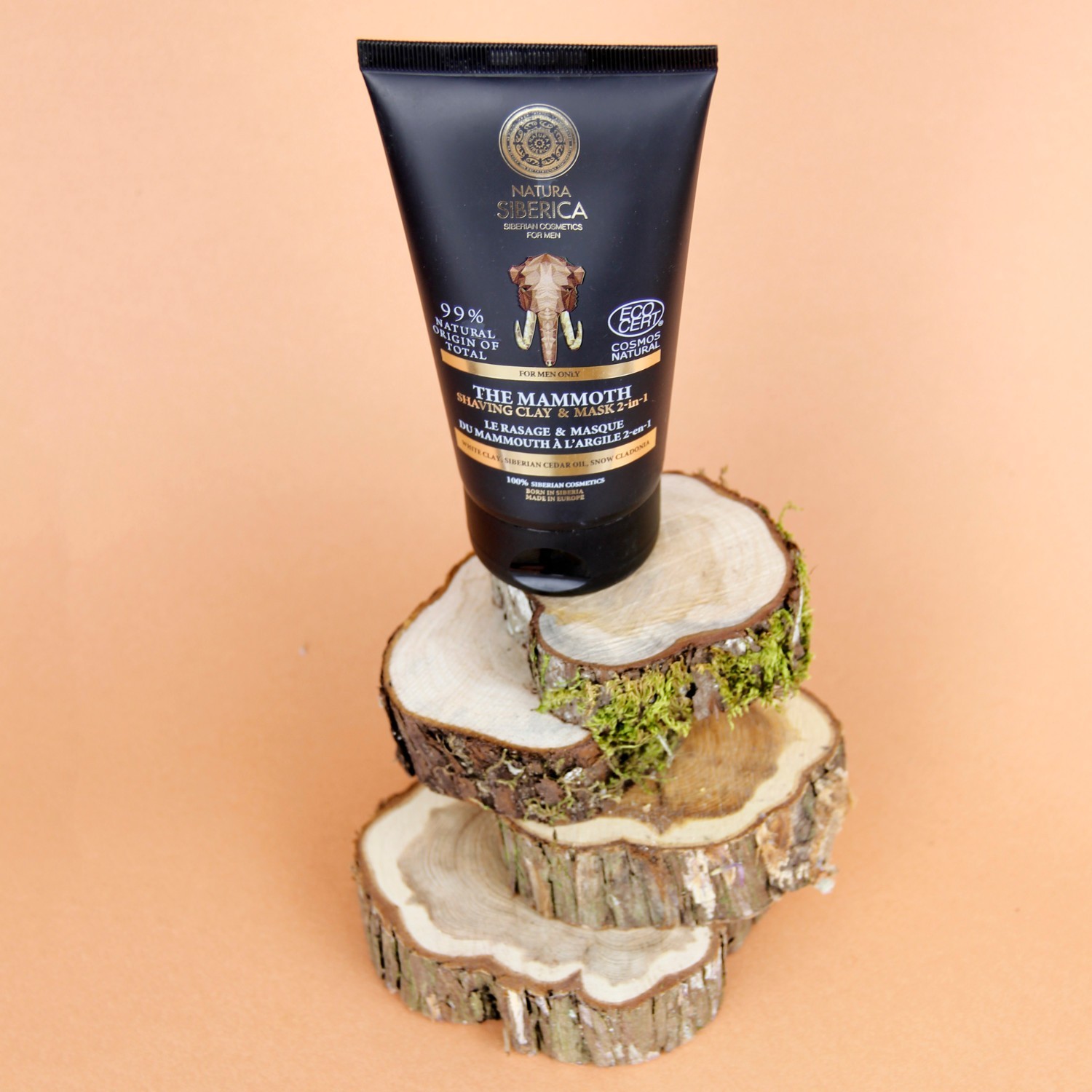 Natura Siberica Rasage & Masque 2 en 1 du Mammouth à l'Argile