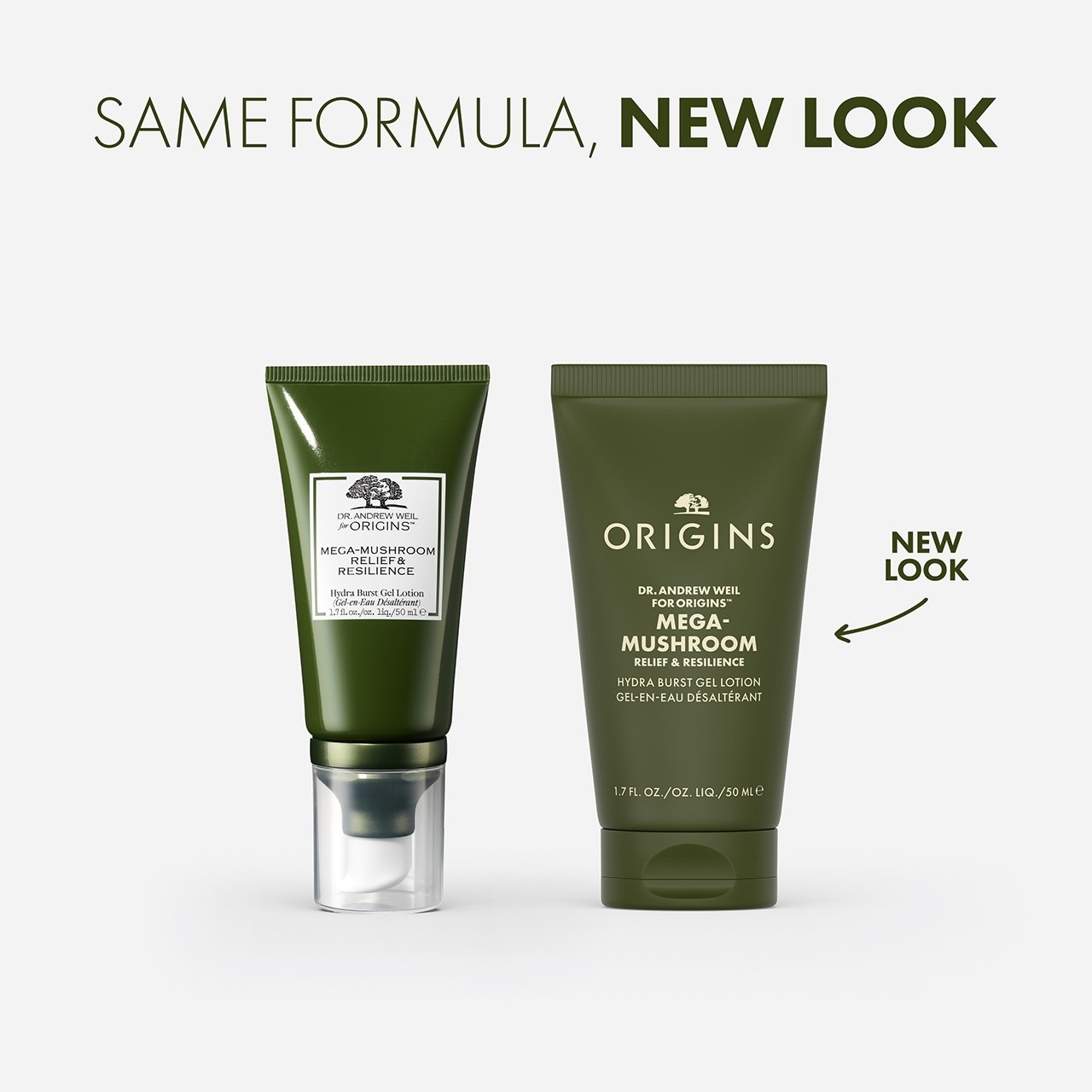 Crema facial Origins Dr. Andrew Weil para Origins™ Mega Mushroom Water Burst Gel – 50 ml