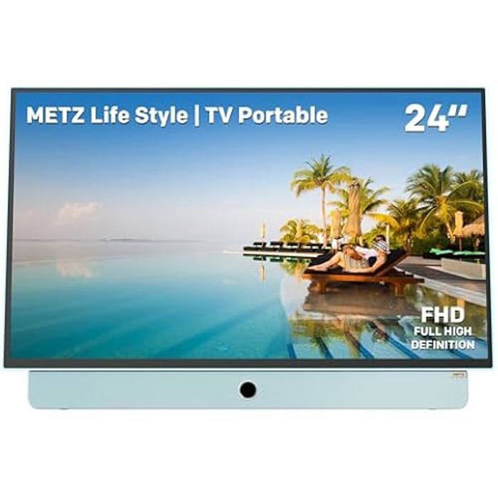TV Portable - METZ - MPE7000Z - 24 Pouces - Écran Antireflet - Smart TV