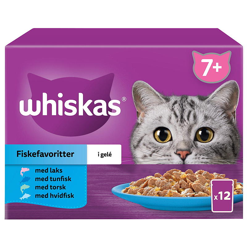 Mars Cat Food 12x85 g Poissons préférés 7 Whiskas