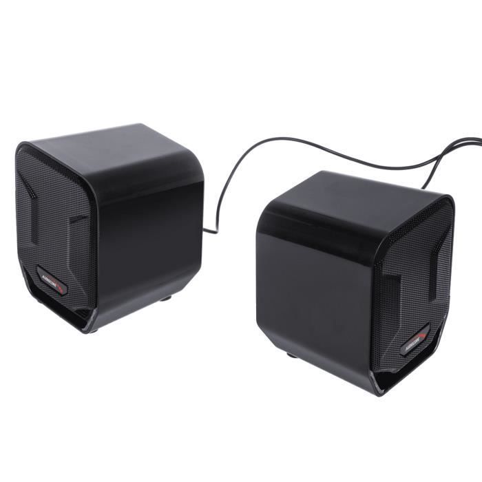Audiocore AC865 B 6W Blau & Schwarz USB-Computerlautsprecher – Hohe Qualität – Natürlicher Klang – Modernes Design
