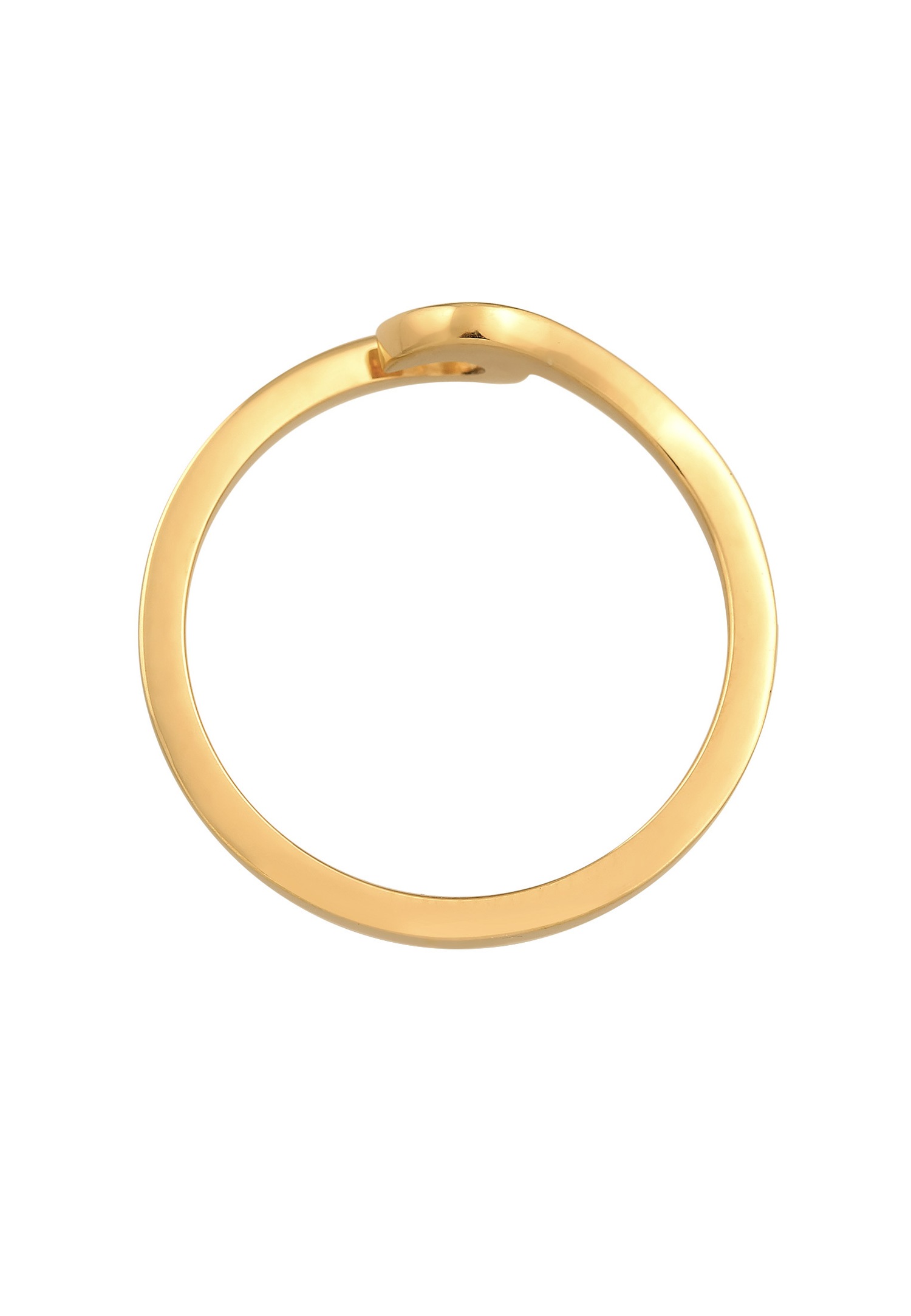 Elli Femmes Vague Basique Tendance en Argent Sterling 925