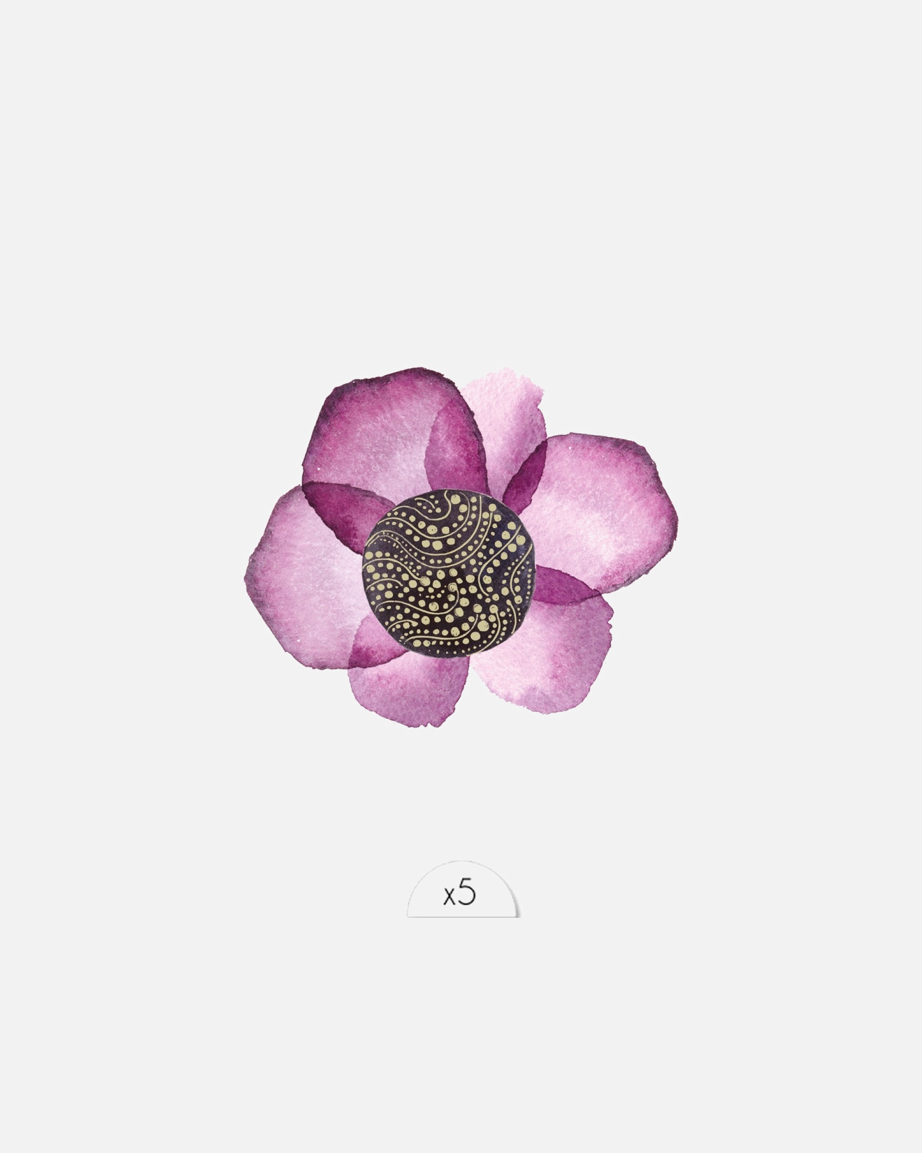 Sioou Fleur dorée et violette
