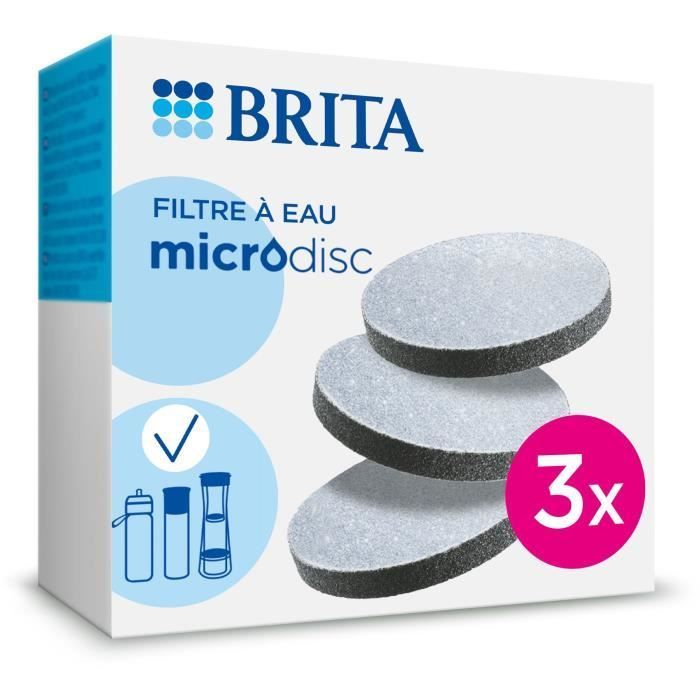 Cartouche BRITA - MiscroDisc - Pack de 3 filtres - 1 filtre = 1 mois de filtration