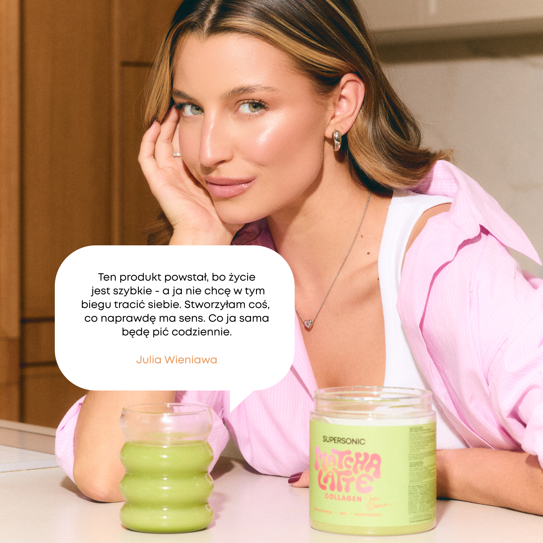 Supersonični Matcha Latte kolagen