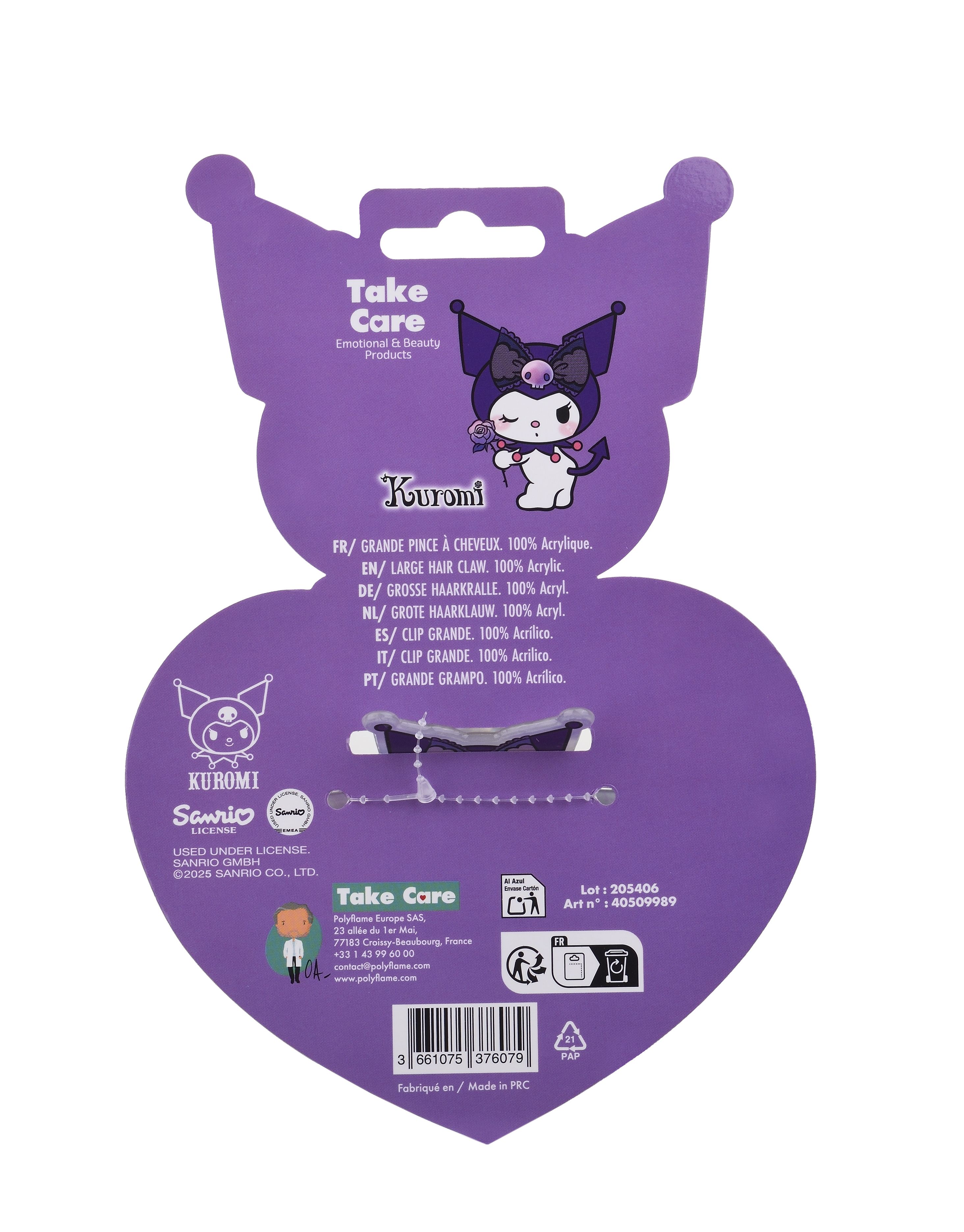 Šnala za kosu Hello Kitty Kuromi Dodaci za kosu