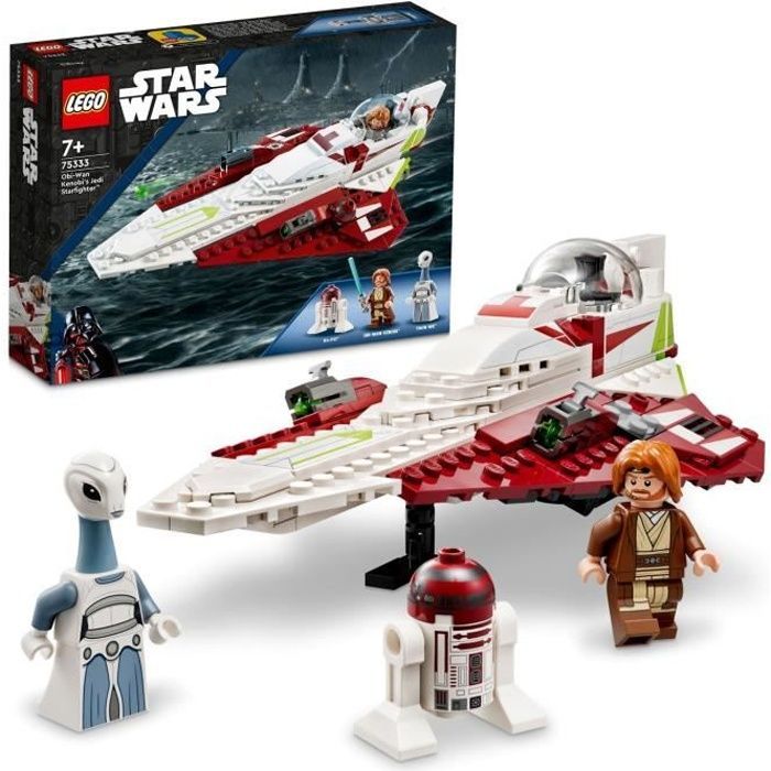 LEGO® Star Wars 75333 Jedi Starfighter di Obi-Wan Kenobi, giocattolo, minifigure di Taun Weh e droide