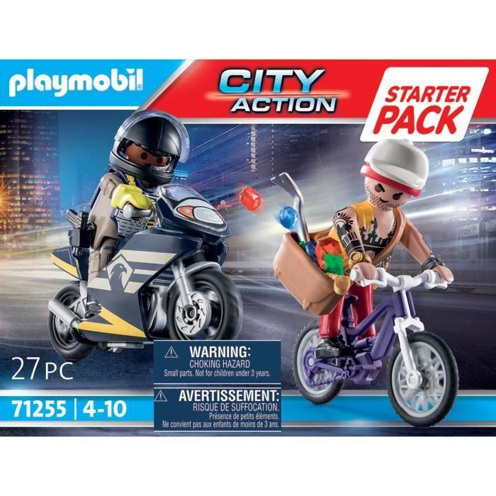 PLAYMOBIL 71255 Starterset Agent und Dieb, Stadt-Action, Polizei, ab 4 Jahren