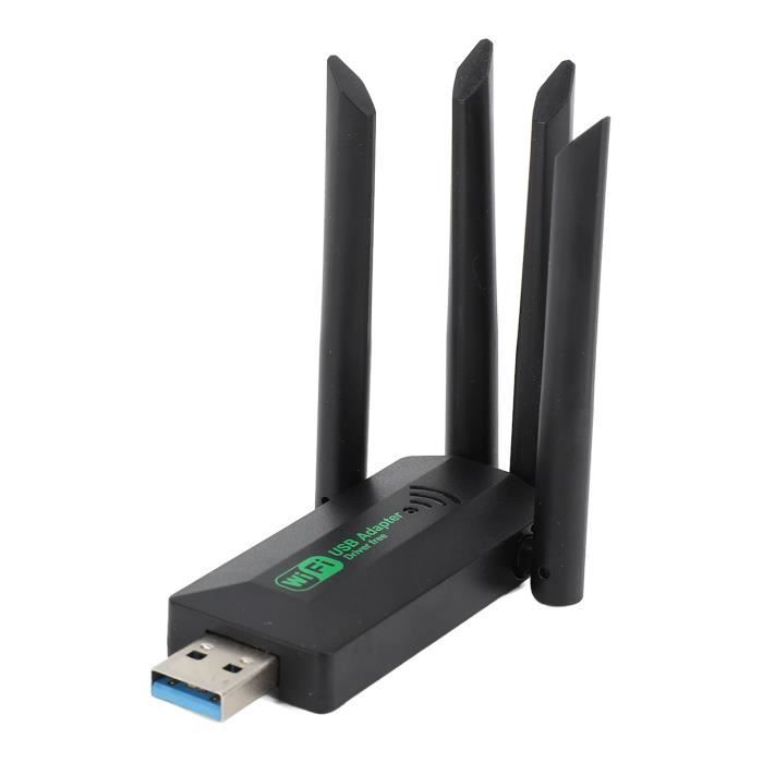 USB WiFi Adapter - SALUTUYA - 1200 Mbps - Dual Band 2.4G/5G - 4 Antennas - USB 3.0