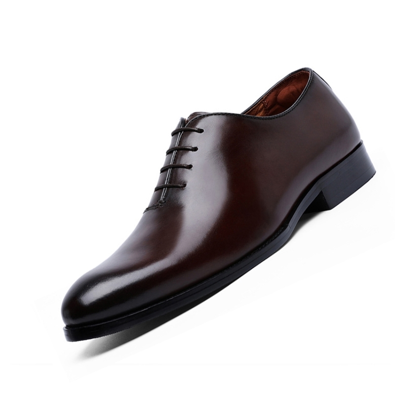 Sapatos sociais masculinos de marca, confortáveis, em couro bovino, estilo clássico retrô britânico, tamanhos masculinos EU 38 a 47.