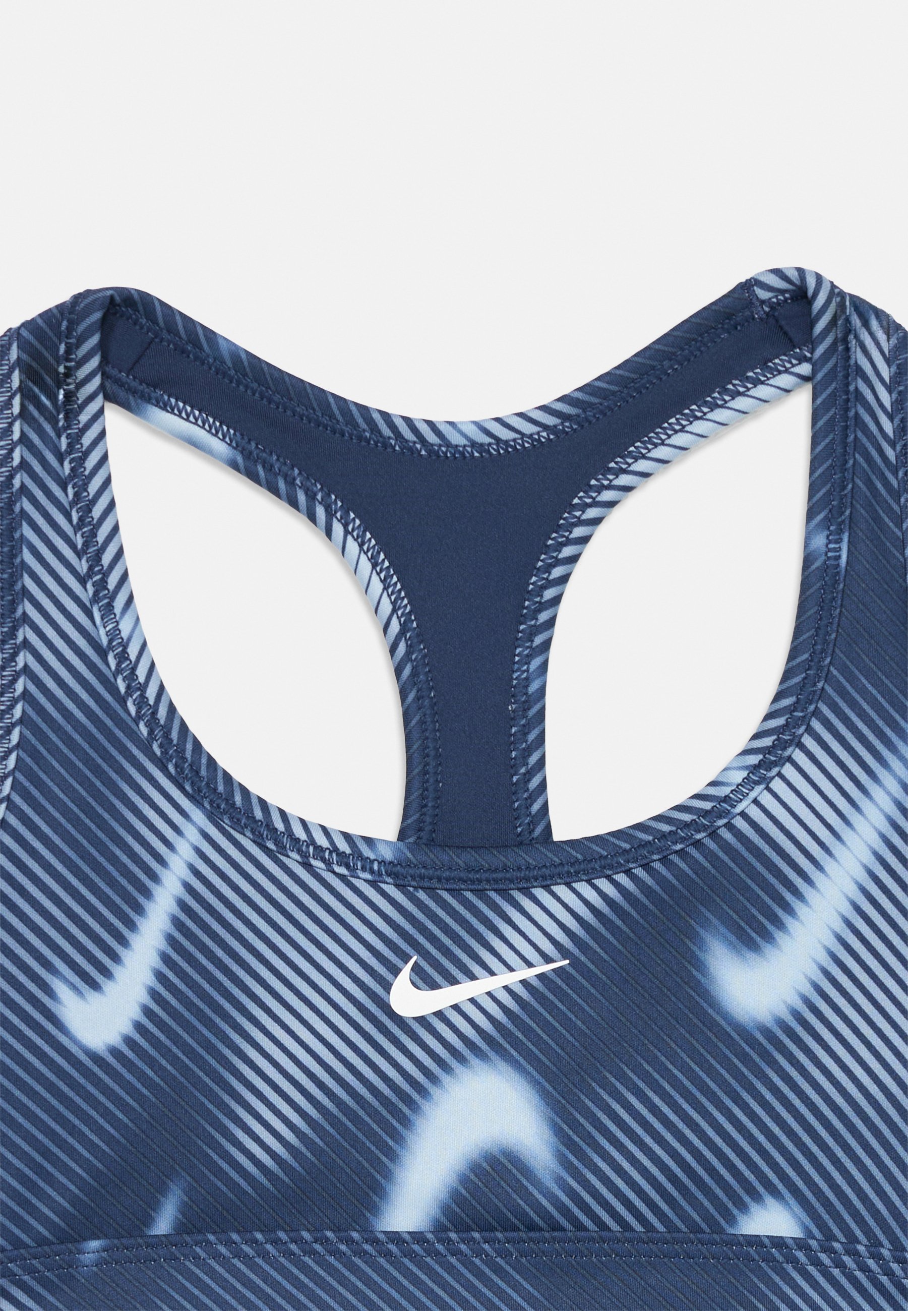 Športová podprsenka Nike Performance - polnočná námornícka modrá/biela