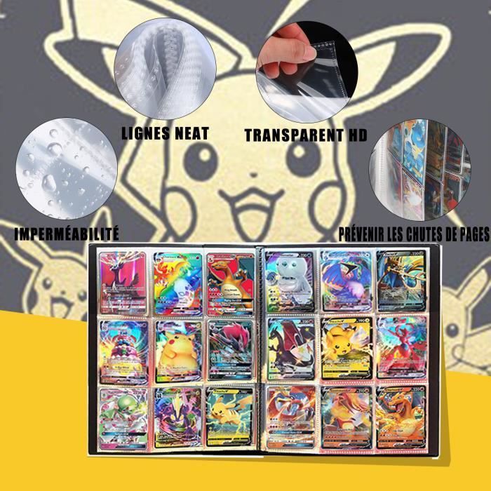 Álbum de cromos coleccionables - Pelícanos - Negro y Oro - Capacidad para 432 cromos - Para niños