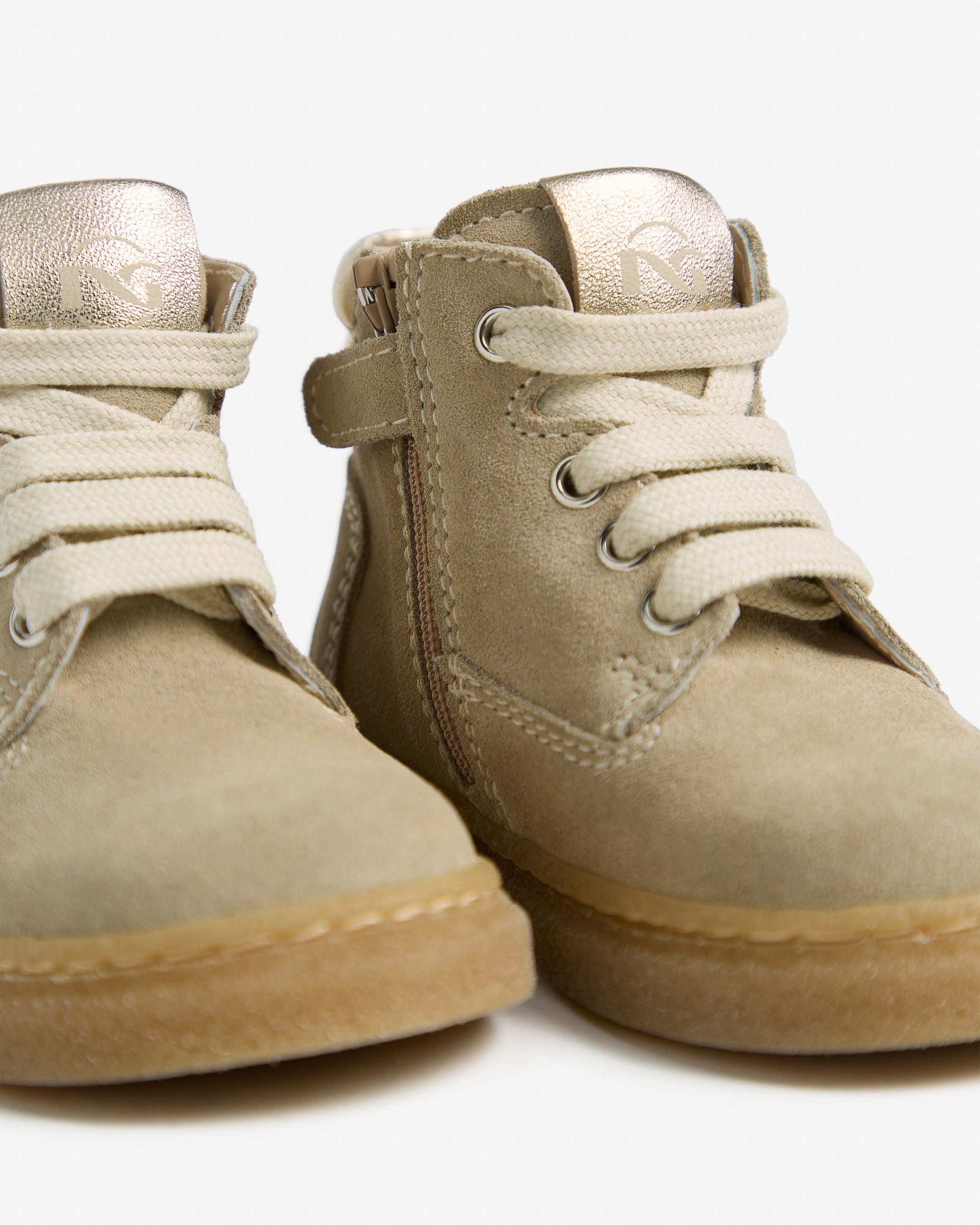  Junior-Ankle-Boots aus Wildleder und Leder für Mädchen