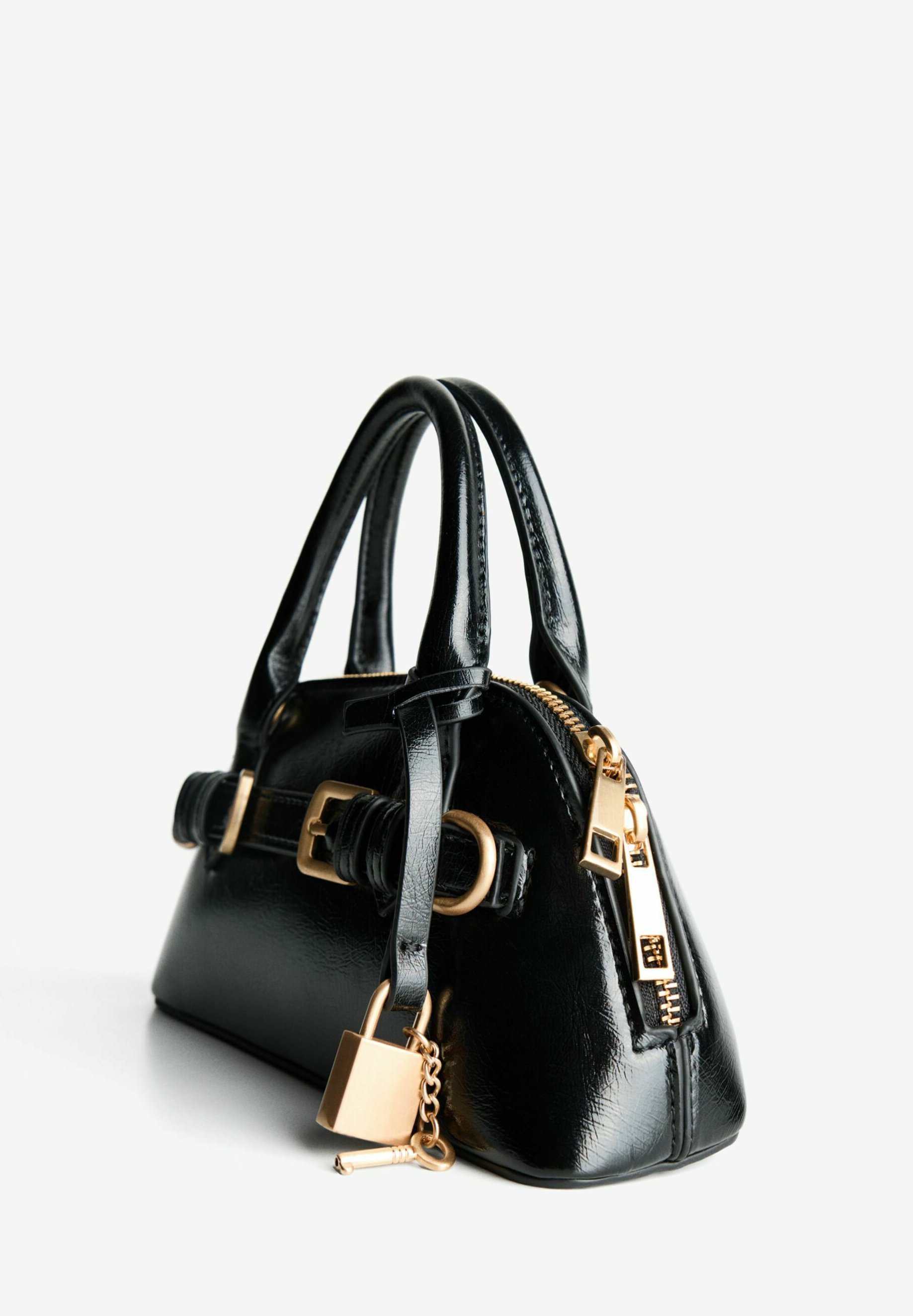 Bershka EFFECT - MINI - Handtas - zwart