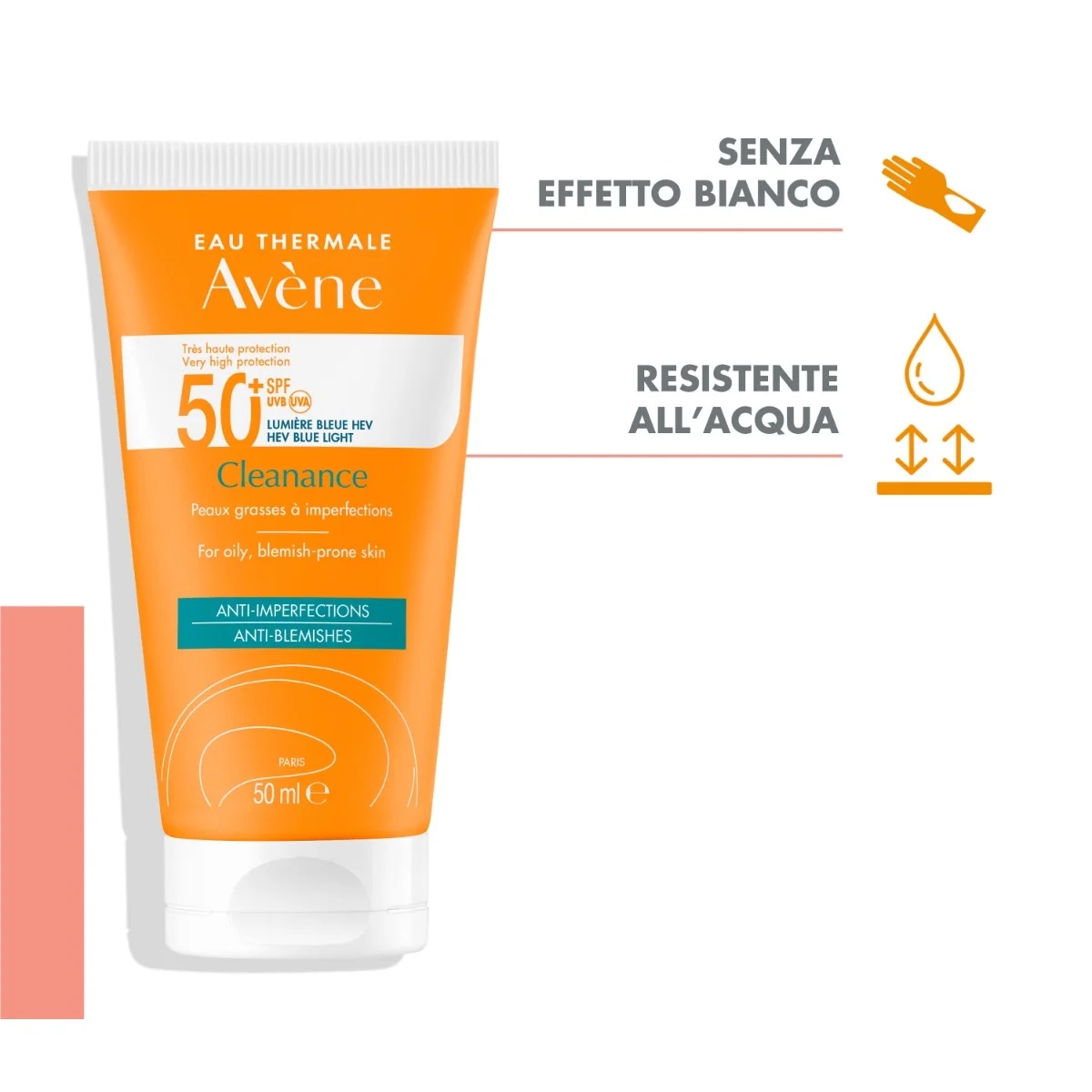AVENE Avène Solaire Cleanance Solar SPF 50+ 50 ml Hoher Schutz